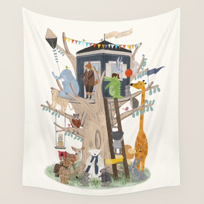 little playhouse Wall Tapestry Gallery Image 4