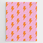 Orange Lightning on Pink Jigsaw Puzzle Gallery Image 1