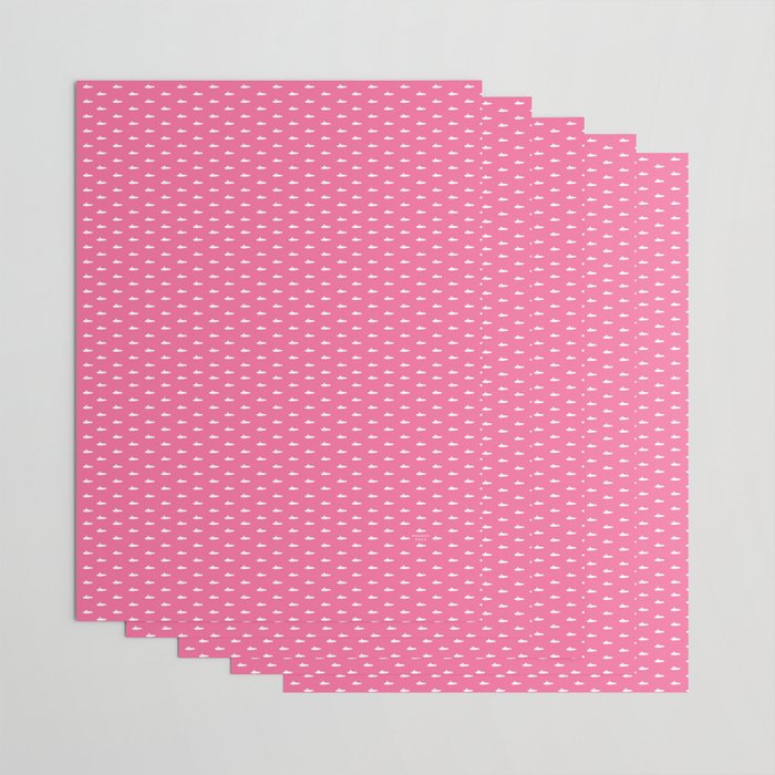 Tiny Submarines - Bright Pink Wrapping Paper Gallery Image 3