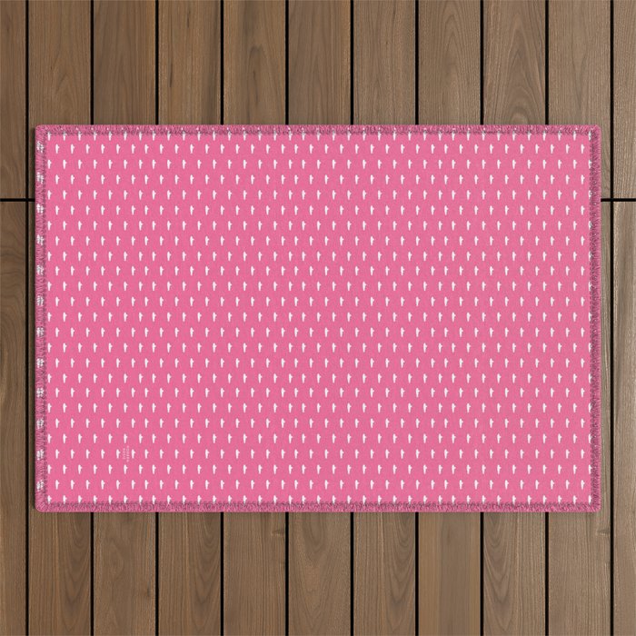 Tiny Submarines - Bright Pink Outdoor Rug Gallery Image 1