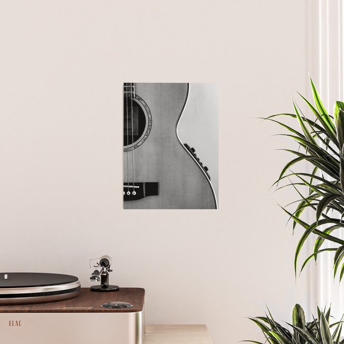 acoustic electric guitar music aesthetic close up elegant fine art photography  Poster Gallery Image 2