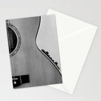 acoustic electric guitar music aesthetic close up elegant fine art photography  Stationery Card Gallery Image 2
