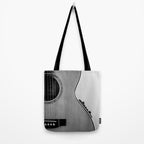 acoustic electric guitar music aesthetic close up elegant fine art photography  Tote Bag Gallery Image 2