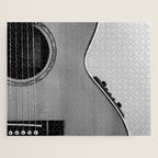 acoustic electric guitar music aesthetic close up elegant fine art photography  Jigsaw Puzzle Gallery Image 1