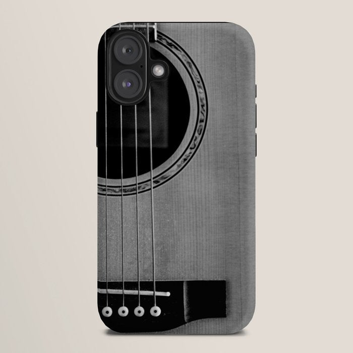 acoustic electric guitar music aesthetic close up elegant fine art photography  iPhone Case Gallery Image 10