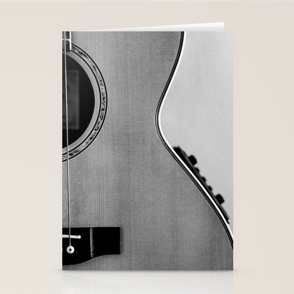acoustic electric guitar music aesthetic close up elegant fine art photography  Stationery Card Gallery Image 2