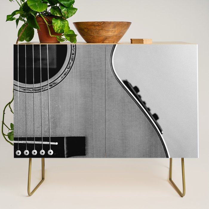 acoustic electric guitar music aesthetic close up elegant fine art photography  Credenza Gallery Image 1