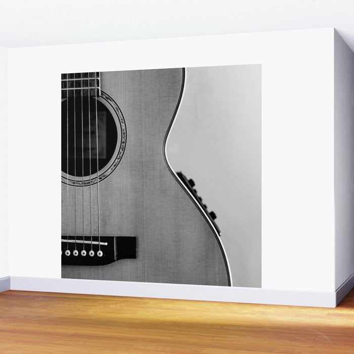 acoustic electric guitar music aesthetic close up elegant fine art photography  Wall Mural Gallery Image 2