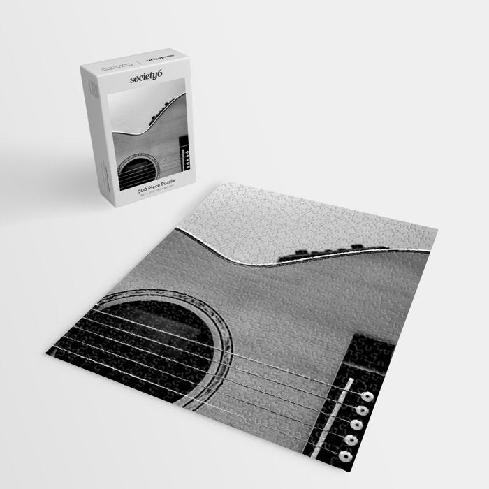 acoustic electric guitar music aesthetic close up elegant fine art photography  Jigsaw Puzzle Gallery Image 2