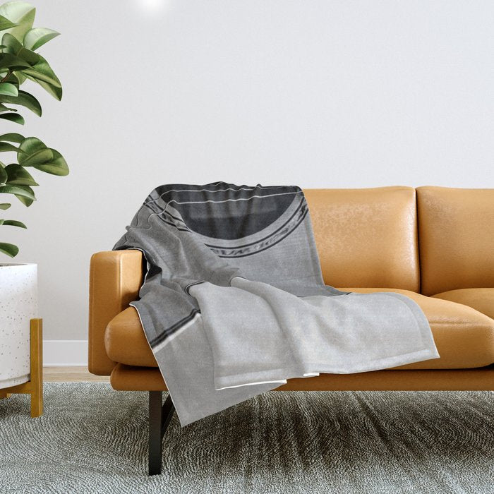 acoustic electric guitar music aesthetic close up elegant fine art photography  Throw Blanket Gallery Image 1