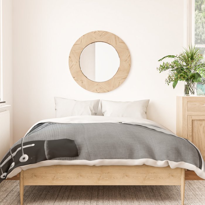 acoustic electric guitar music aesthetic close up elegant fine art photography  Duvet Cover Gallery Image 3