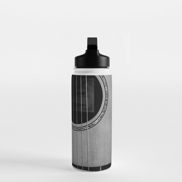 acoustic electric guitar music aesthetic close up elegant fine art photography  Water Bottle Gallery Image 3