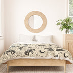 Cowboys and Cacti - cream and black Duvet Cover Gallery Image 3
