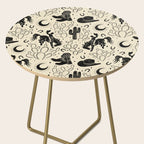 Cowboys and Cacti - cream and black Side Table Gallery Image 2