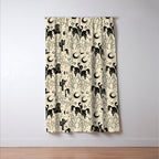 Cowboys and Cacti - cream and black Window Curtain Gallery Image 3