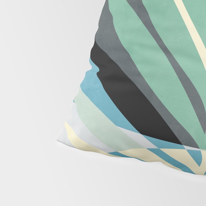 palm leaf minimal mid century modern Pillow Sham Gallery Image 4