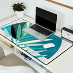 palm leaf minimal mid century modern Desk Mat Gallery Image 2