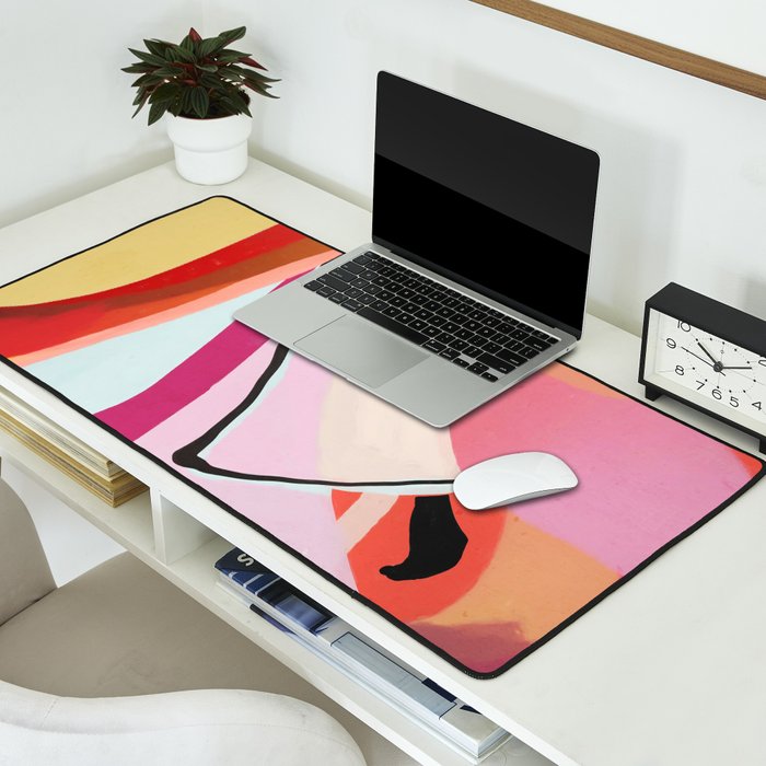 Abstract Art Sunset Girl 3 Desk Mat Gallery Image 2