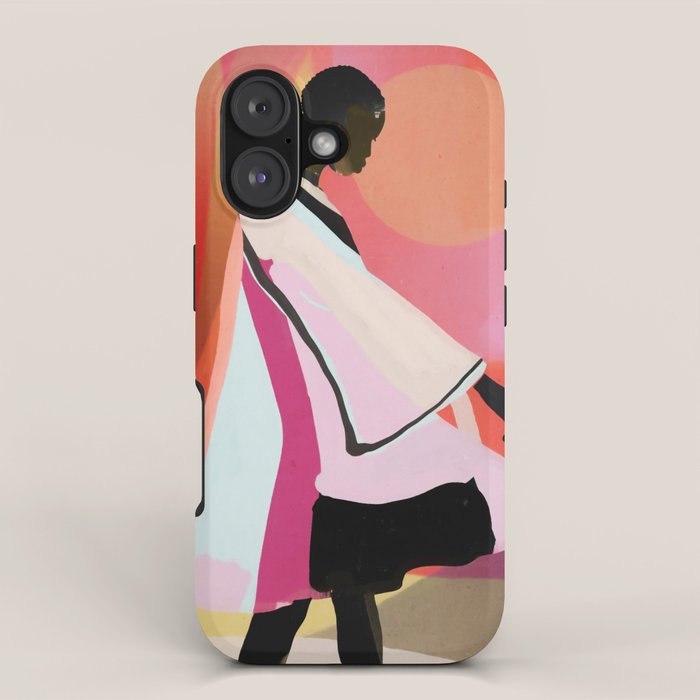 Abstract Art Sunset Girl 3 iPhone Case Gallery Image 1