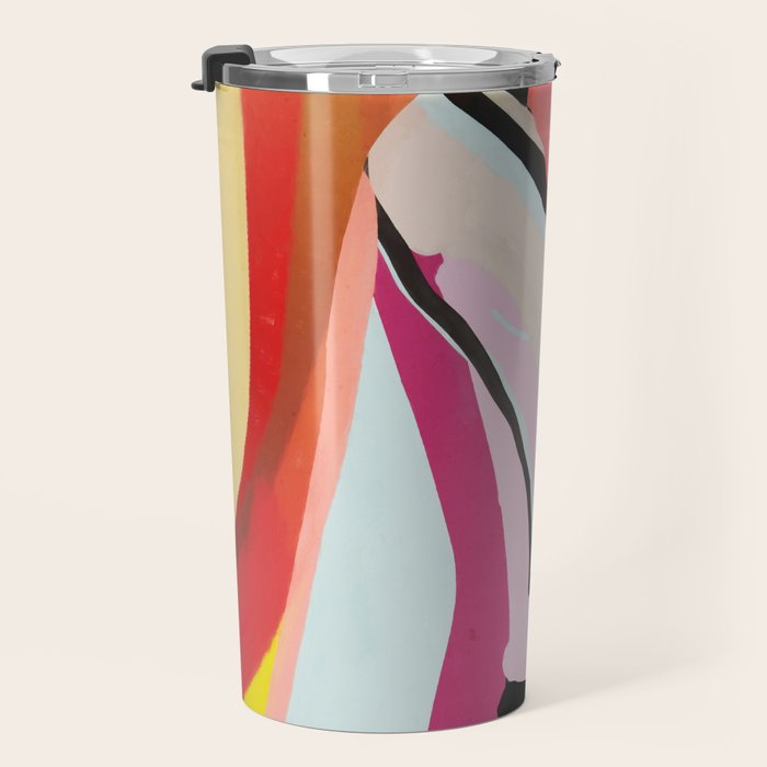 Abstract Art Sunset Girl 3 Travel Mug Gallery Image 3
