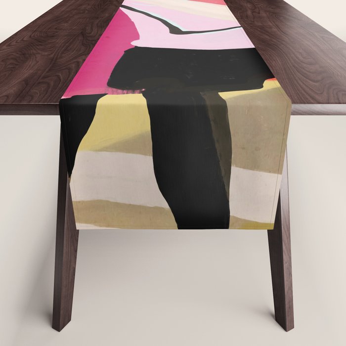 Abstract Art Sunset Girl 3 Table Runner Gallery Image 1