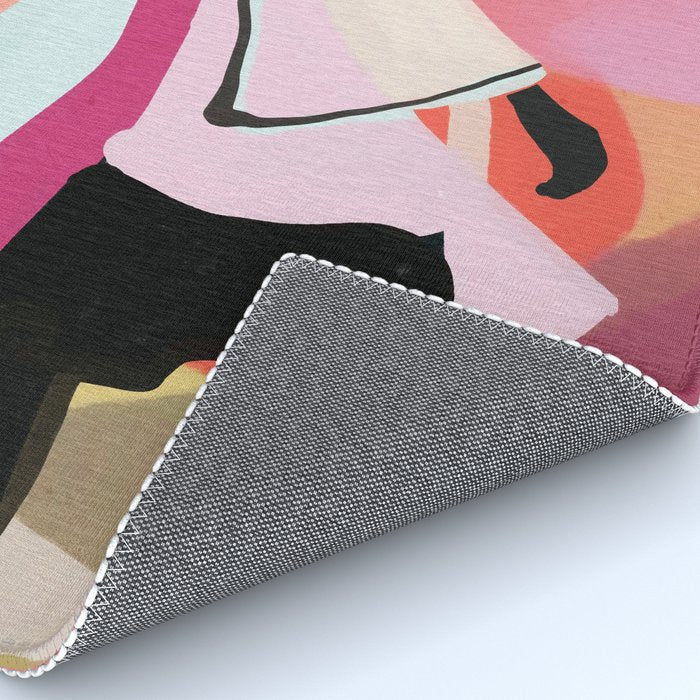 Abstract Art Sunset Girl 3 Rug Gallery Image 4