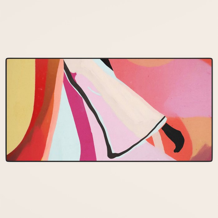 Abstract Art Sunset Girl 3 Desk Mat Gallery Image 3