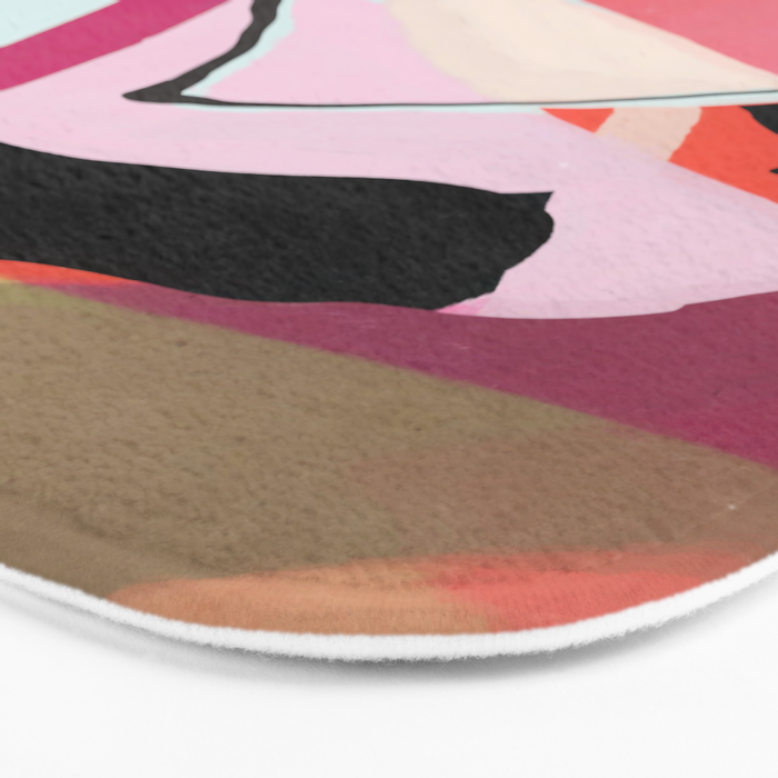 Abstract Art Sunset Girl 3 Bath Mat Gallery Image 3