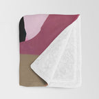 Abstract Art Sunset Girl 3 Throw Blanket Gallery Image 3