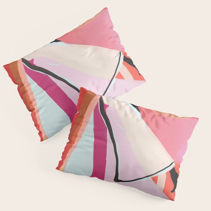 Abstract Art Sunset Girl 3 Pillow Sham Gallery Image 3
