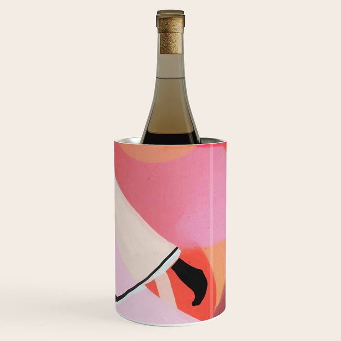 Abstract Art Sunset Girl 3 Wine Chiller Gallery Image 3