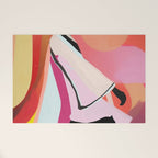 Abstract Art Sunset Girl 3 Welcome Mat Gallery Image 1