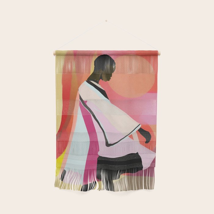 Abstract Art Sunset Girl 3 Wall Hanging Gallery Image 1