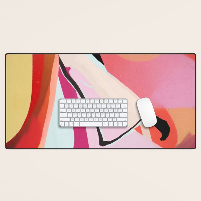 Abstract Art Sunset Girl 3 Desk Mat Gallery Image 1