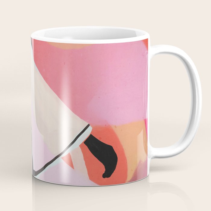 Abstract Art Sunset Girl 3 Coffee Mug Gallery Image 1