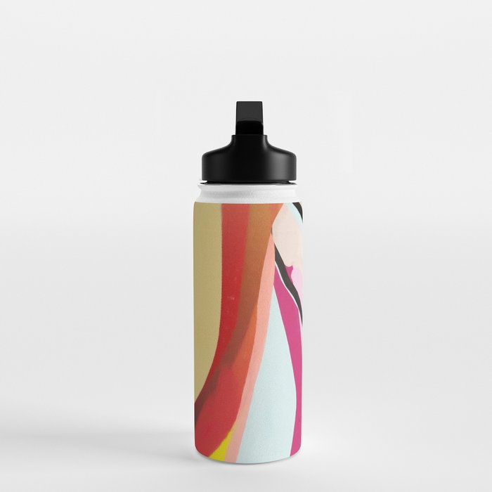 Abstract Art Sunset Girl 3 Water Bottle Gallery Image 3