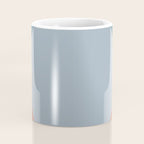Dotted Half Half Minimalist Geometric in Blue and Clay Coffee Mug Gallery Image 4