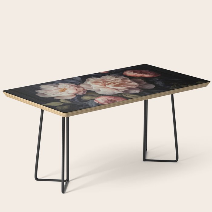 Moody Vintage Dark Baroque Florals  Coffee Table Gallery Image 1