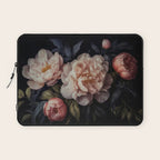 Moody Vintage Dark Baroque Florals  Laptop Sleeve Gallery Image 1