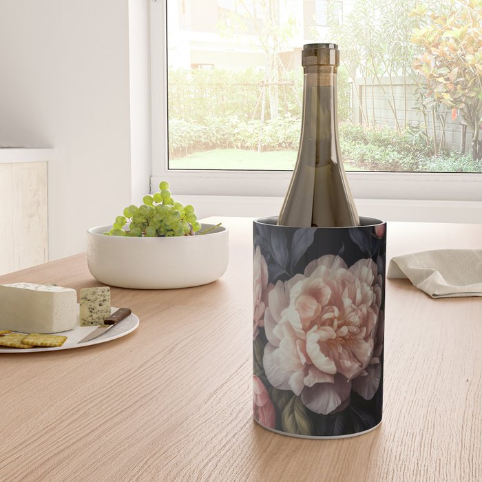 Moody Vintage Dark Baroque Florals  Wine Chiller Gallery Image 4