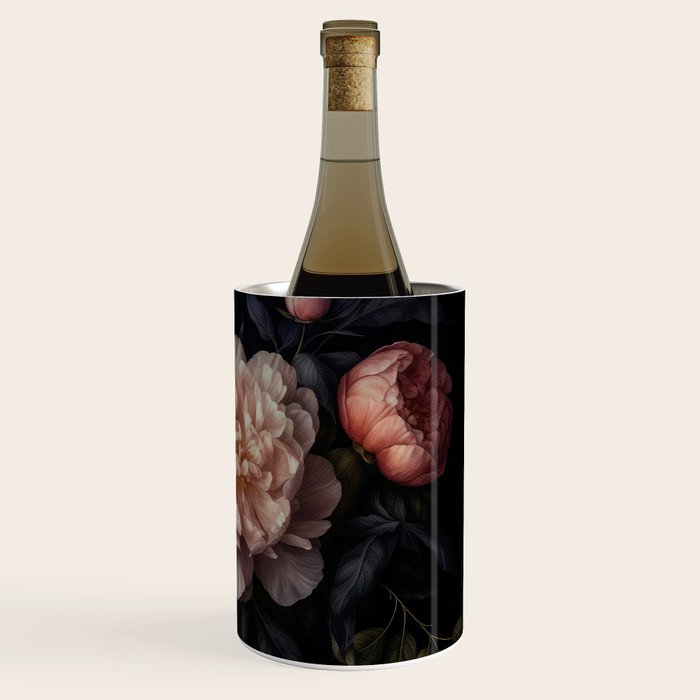 Moody Vintage Dark Baroque Florals  Wine Chiller Gallery Image 3
