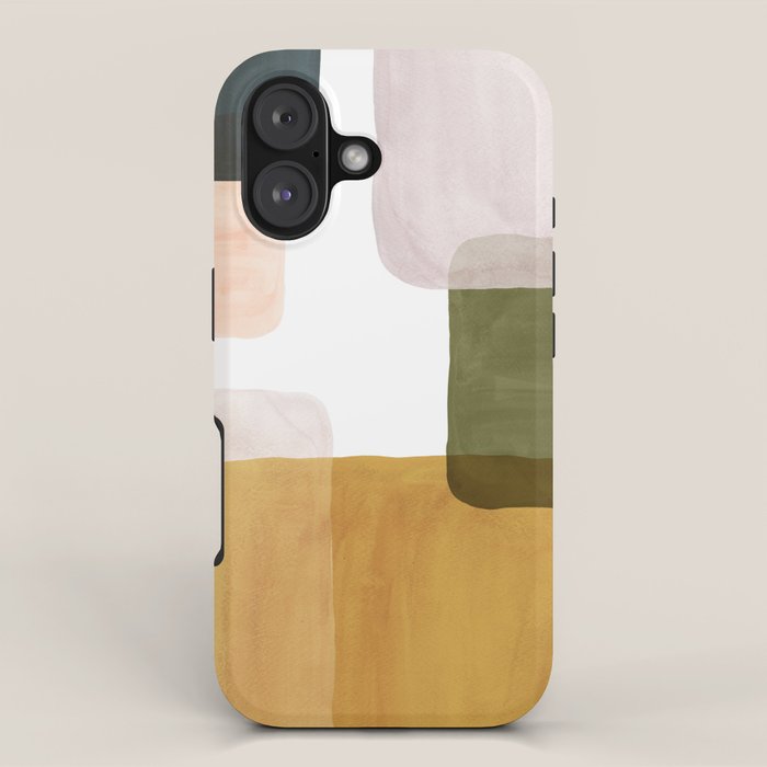 Multicolor abstract shapes iPhone Case Gallery Image 1