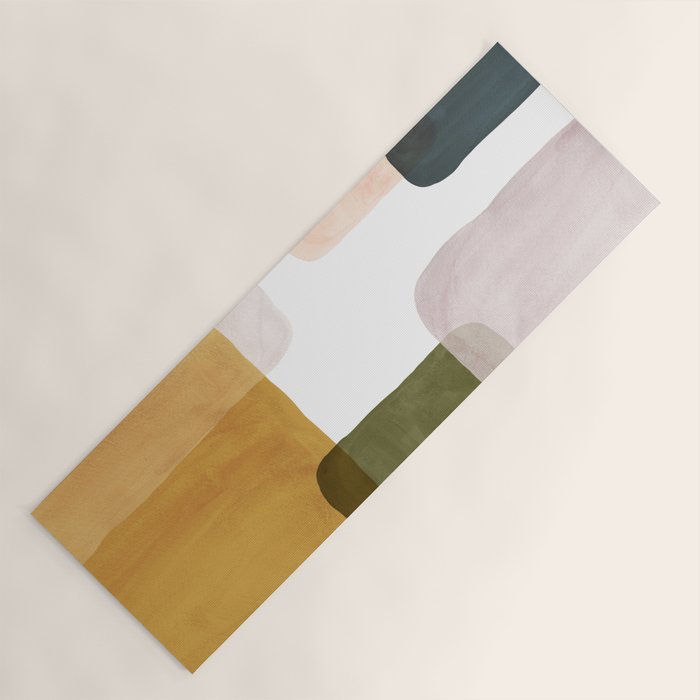 Multicolor abstract shapes Yoga Mat Gallery Image 1