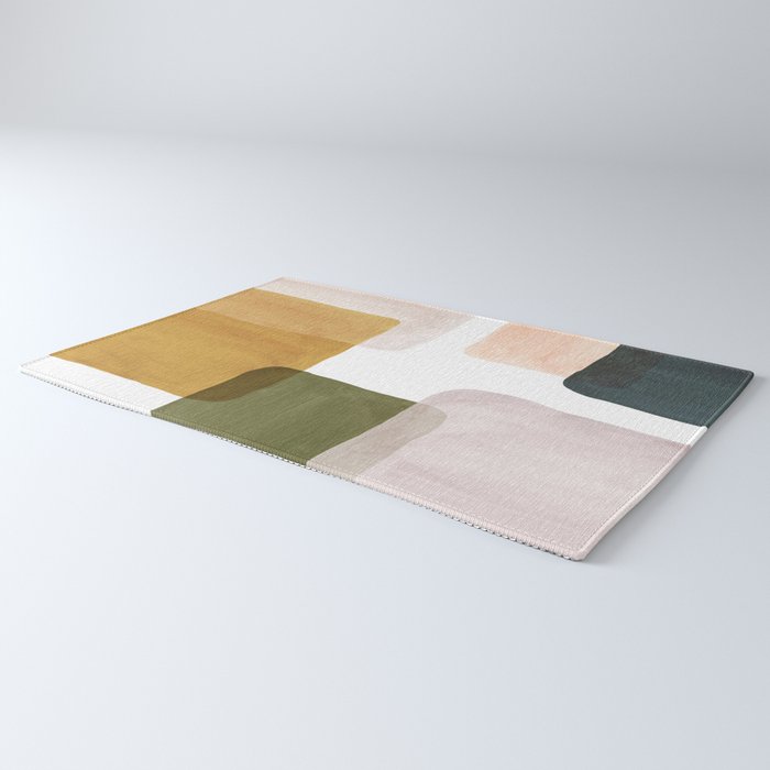 Multicolor abstract shapes Rug Gallery Image 3
