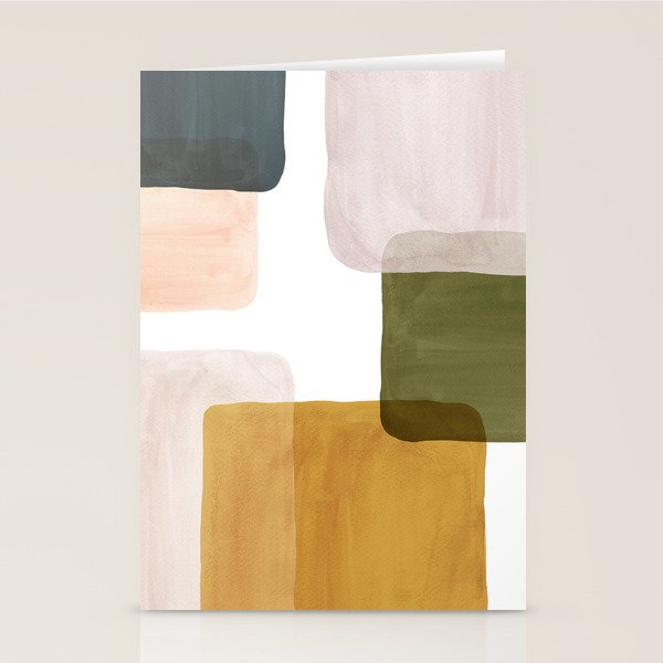 Multicolor abstract shapes Stationery Card Gallery Image 2