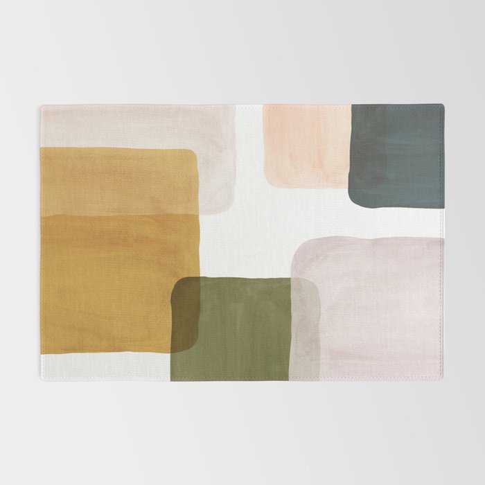 Multicolor abstract shapes Rug Gallery Image 2