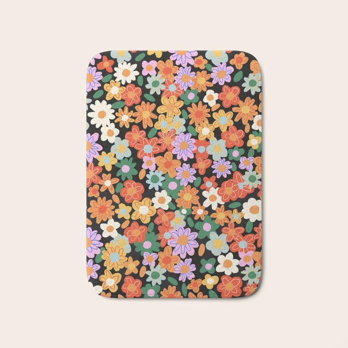 Sunday flowers Bath Mat Gallery Image 1