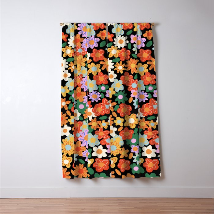 Sunday flowers Window Curtain Gallery Image 3