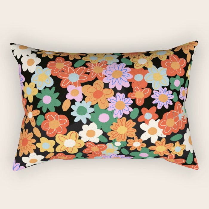 Sunday flowers Rectangular Pillow Gallery Image 2