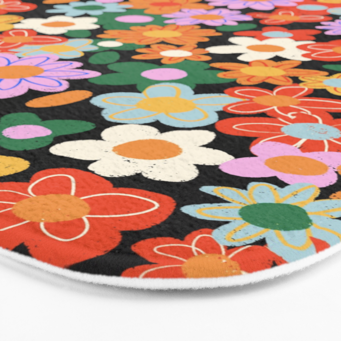 Sunday flowers Bath Mat Gallery Image 3